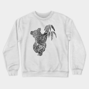 koala finger-print Crewneck Sweatshirt